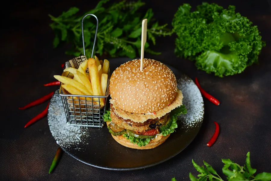 Veggie Kaprao Burger