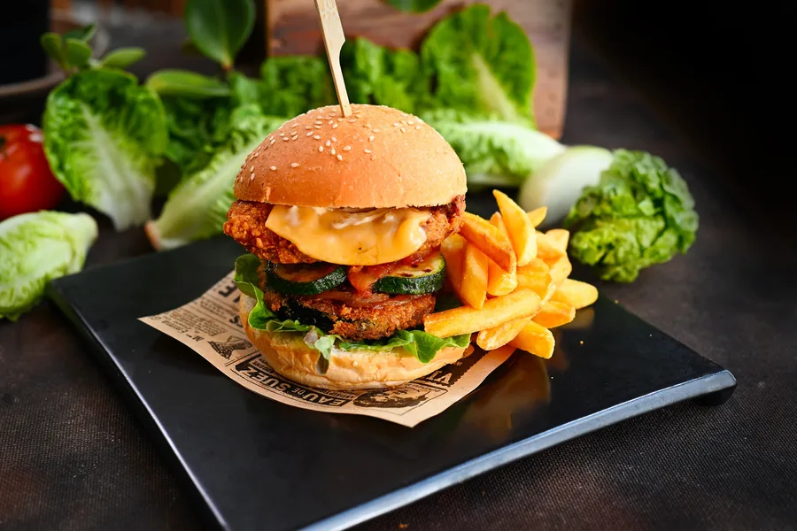 Katsu Curry Chicken Burger