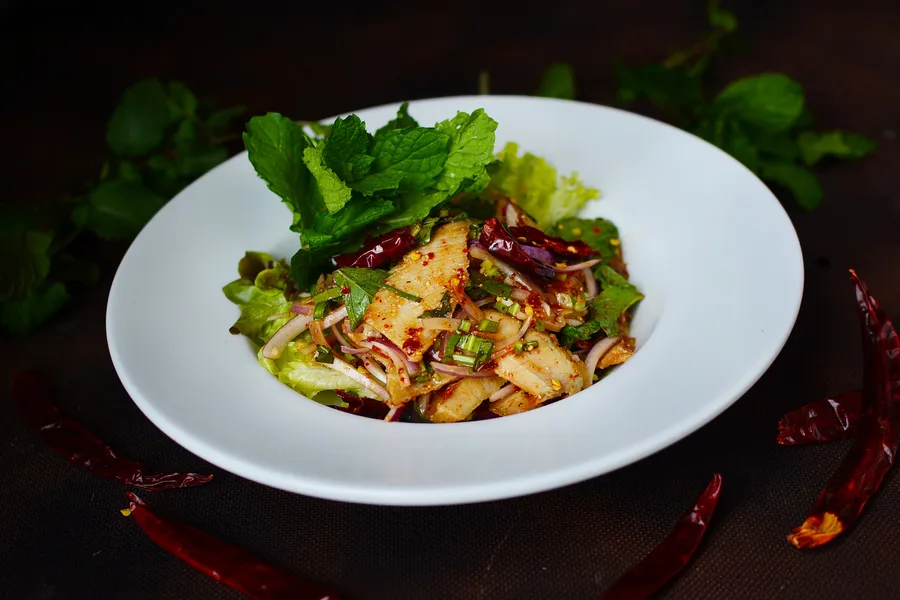 Grilled Pork Neck Spicy Thai Salad