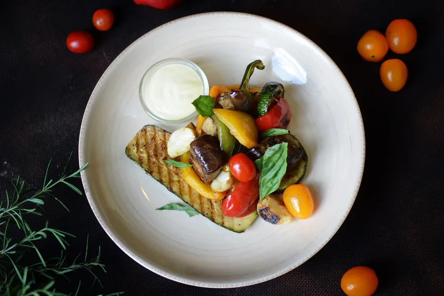 Grilled Vegetables Mediterranean Style