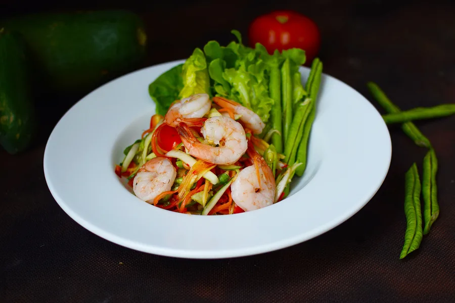 Som Tam Shrimp - Spicy Papaya Salad