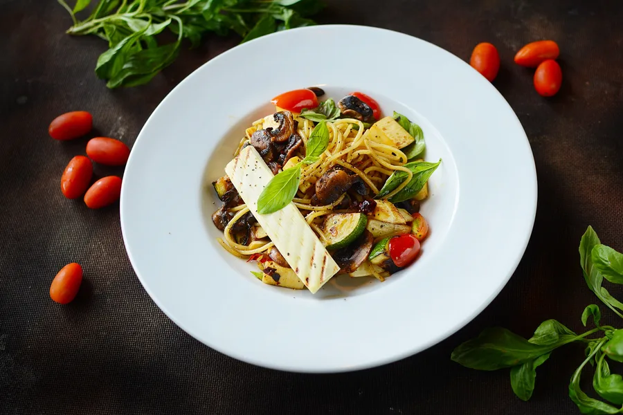 Palm Heart Spaghetti Mushroom Olio